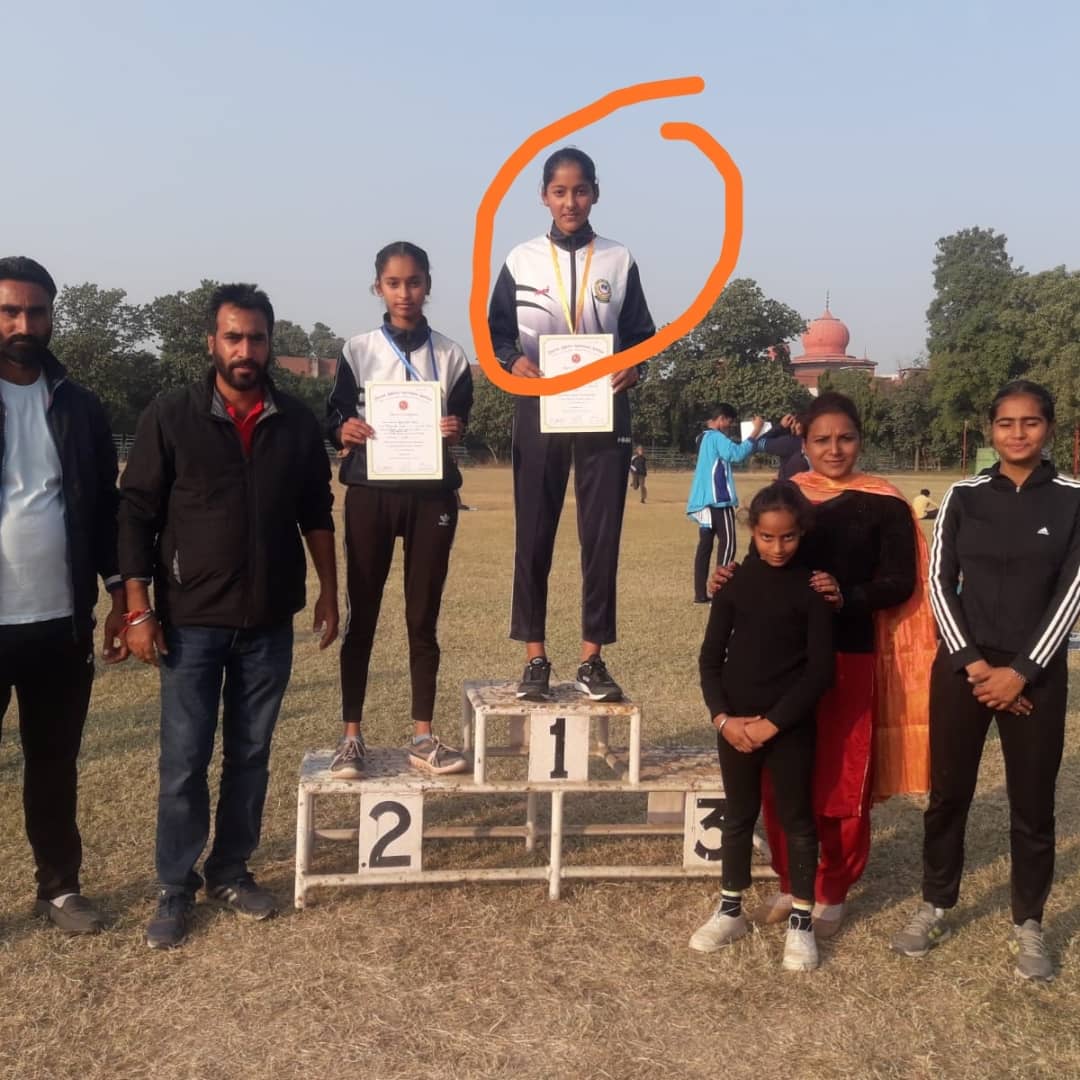 Triple Jump Winner Harsimran Kaur - St Soldier Convent School